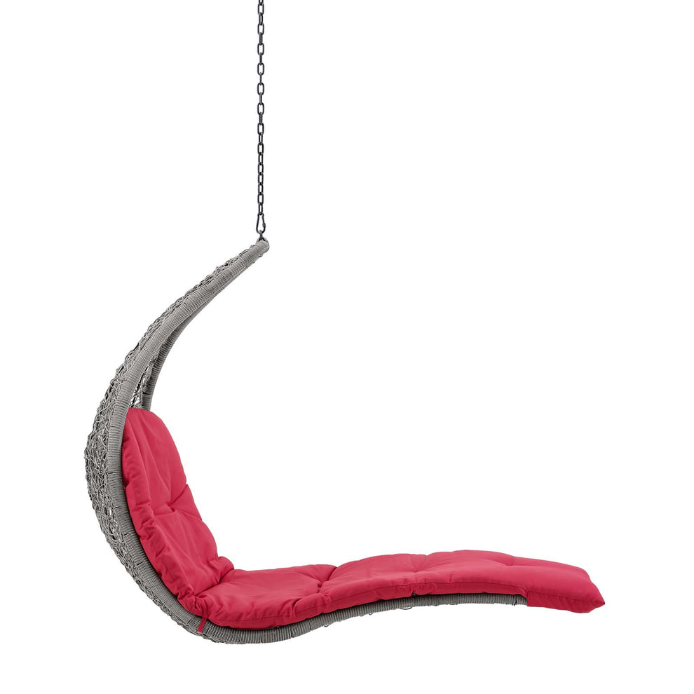 Landscape Outdoor Patio Hanging Chaise Lounge Outdoor Patio Swing Chair By Modway - EEI-4589 | Outdoor Porch Swings | Modishstore - 18