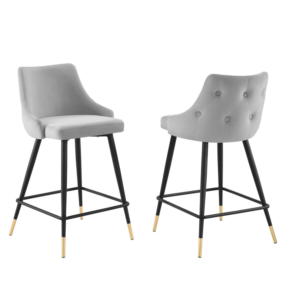 Adorn Performance Velvet Counter Stool Set of 2 By Modway - EEI-4594 | Counter Stools | Modishstore - 1