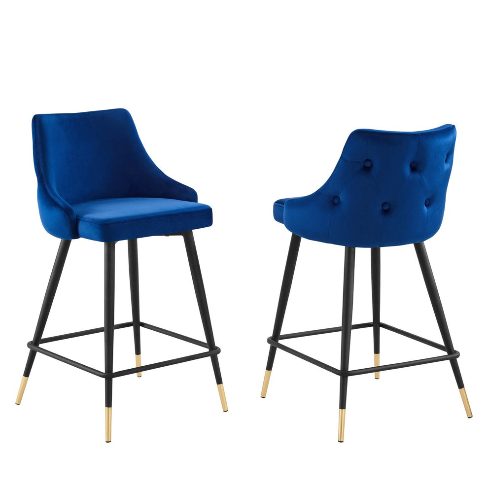 Adorn Performance Velvet Counter Stool Set of 2 By Modway - EEI-4594 | Counter Stools | Modishstore - 10