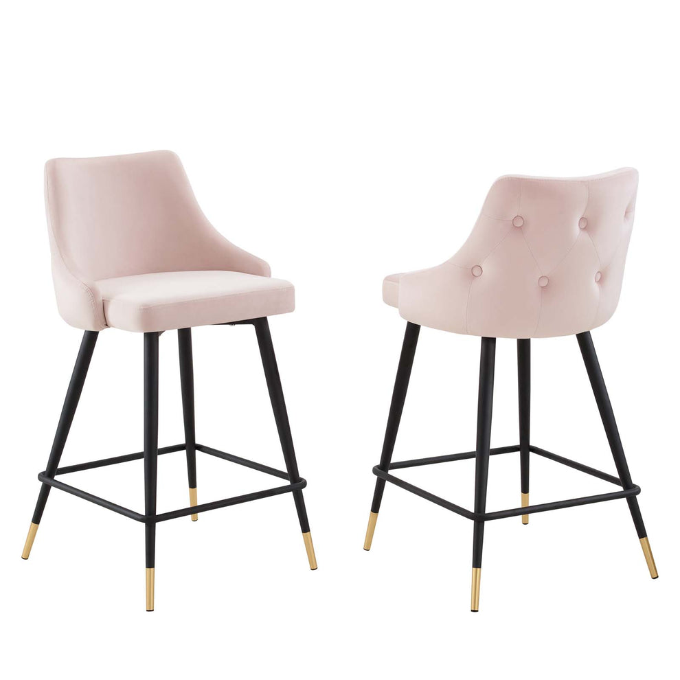 Adorn Performance Velvet Counter Stool Set of 2 By Modway - EEI-4594 | Counter Stools | Modishstore - 18
