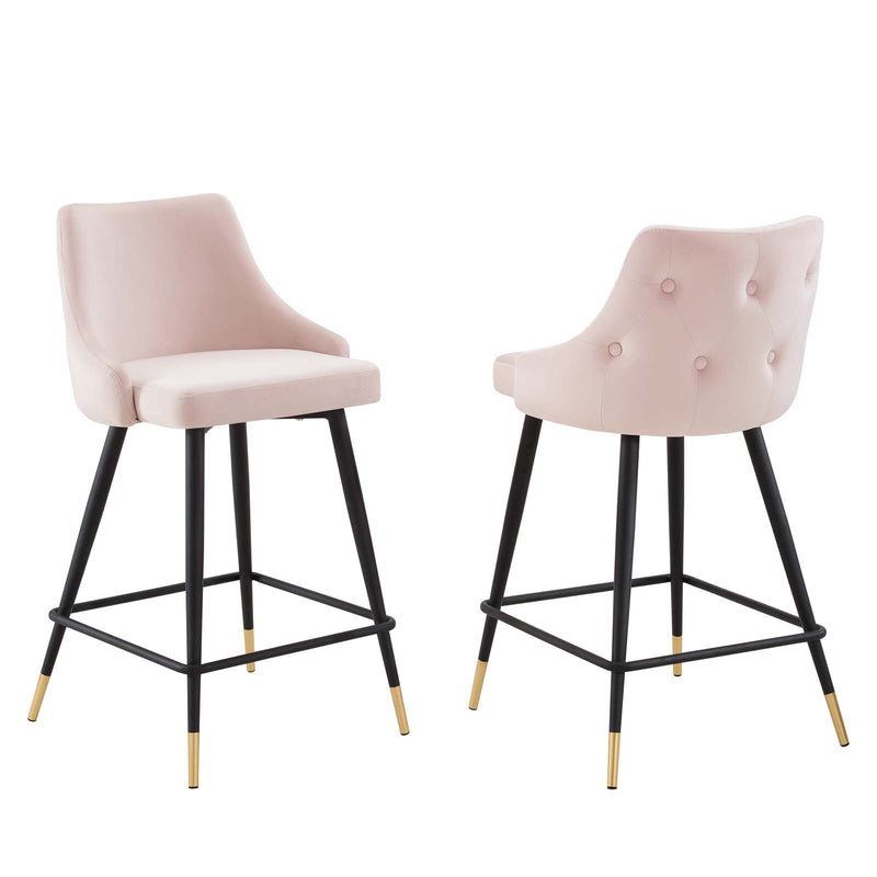 Adorn Performance Velvet Counter Stool Set of 2 By Modway - EEI-4594 | Counter Stools | Modishstore - 18
