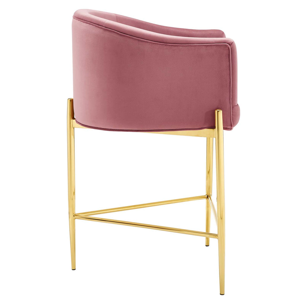 Savour Tufted Performance Velvet Counter Stool Set of 2 By Modway - EEI-4596 | Counter Stools | Modishstore - 4