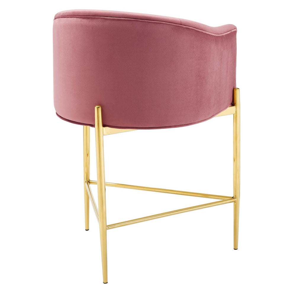 Savour Tufted Performance Velvet Counter Stool Set of 2 By Modway - EEI-4596 | Counter Stools | Modishstore - 5