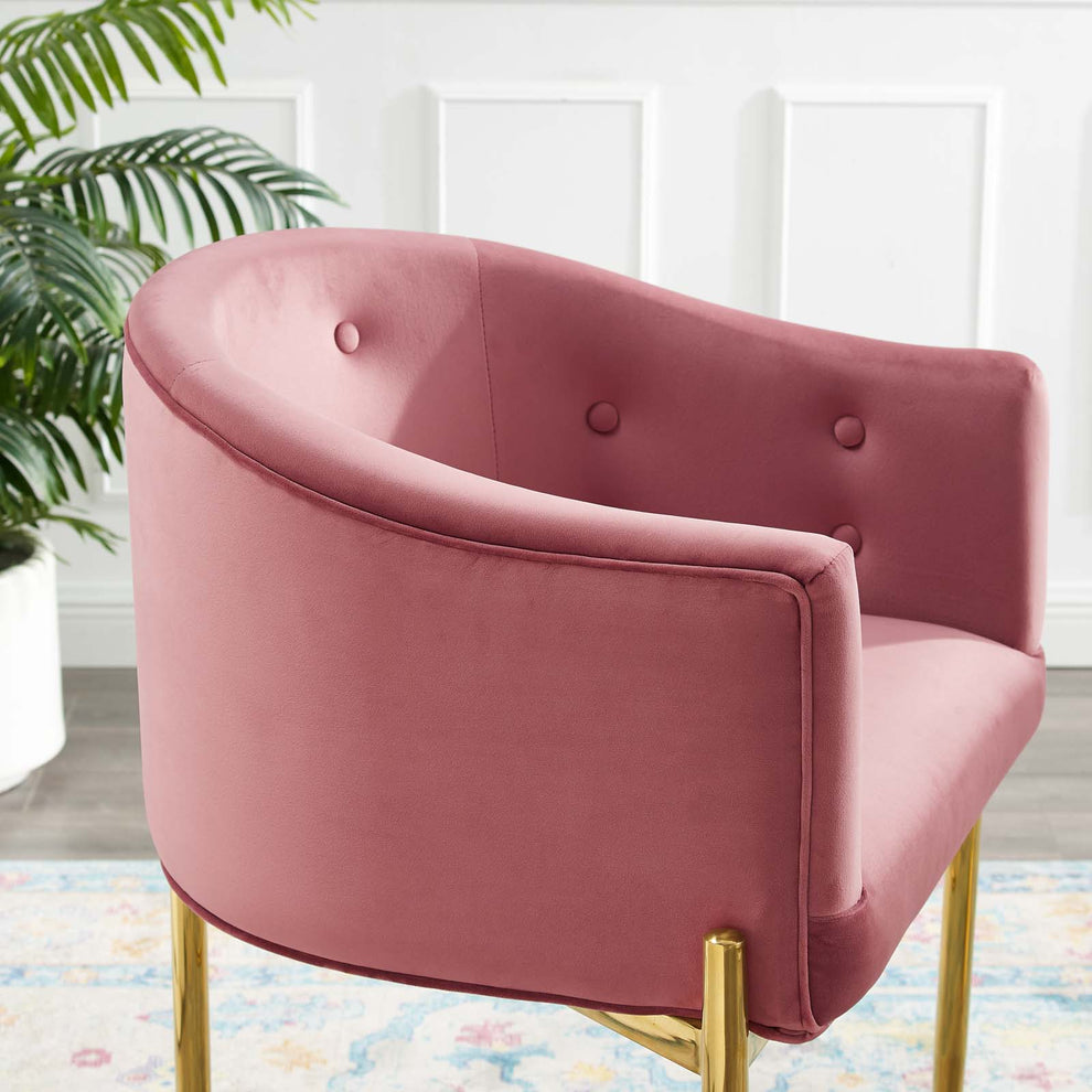Savour Tufted Performance Velvet Counter Stool Set of 2 By Modway - EEI-4596 | Counter Stools | Modishstore - 8