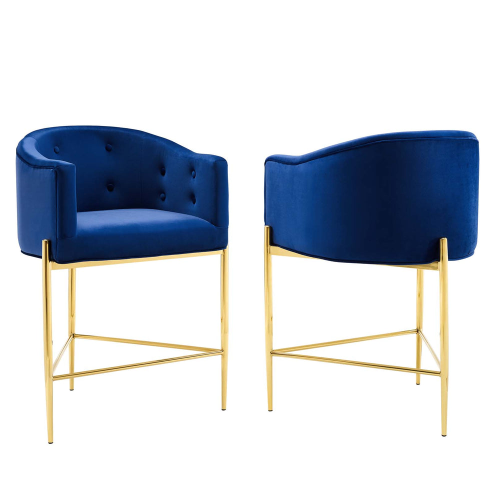 Savour Tufted Performance Velvet Counter Stool Set of 2 By Modway - EEI-4596 | Counter Stools | Modishstore - 10