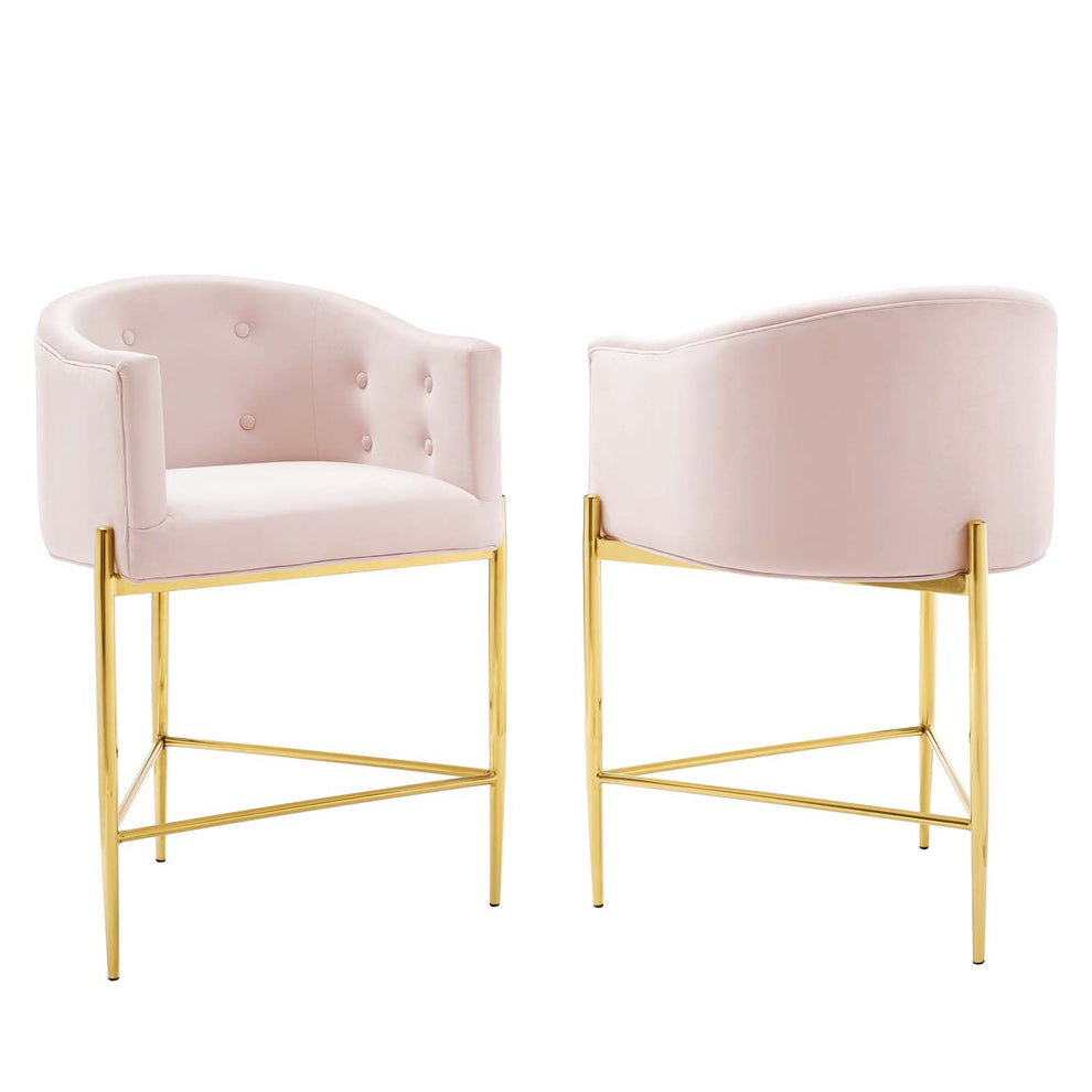 Savour Tufted Performance Velvet Counter Stool Set of 2 By Modway - EEI-4596 | Counter Stools | Modishstore - 18