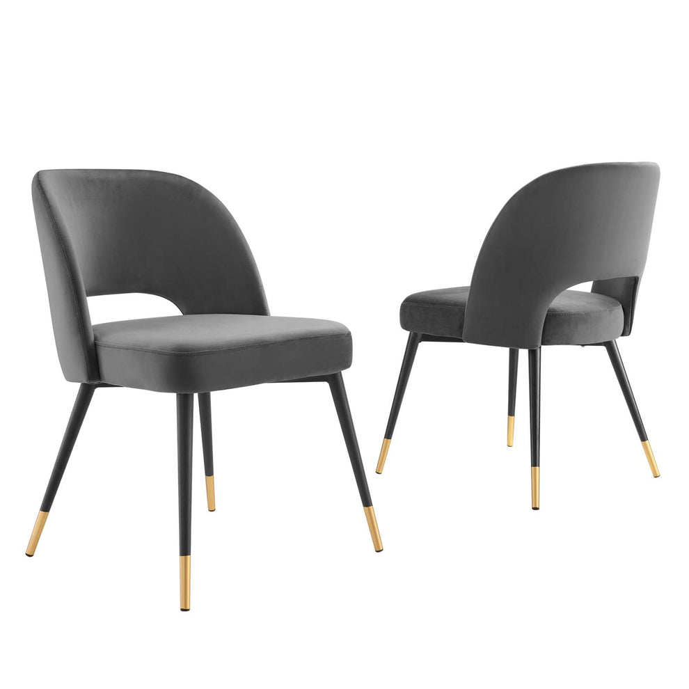 Modway Rouse Performance Velvet Dining Side Chairs - Set of 2 - EEI-4599 | Dining Chairs | Modishstore - 2