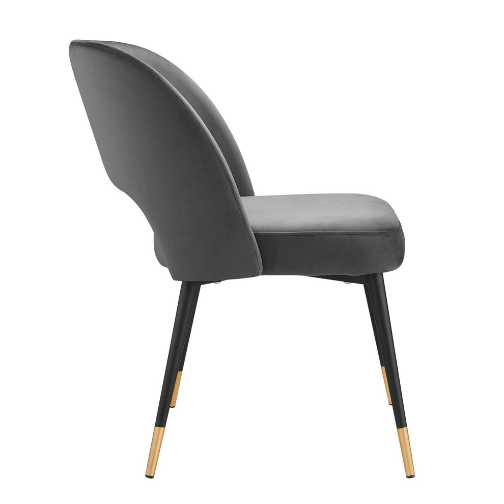 Modway Rouse Performance Velvet Dining Side Chairs - Set of 2 - EEI-4599 | Dining Chairs | Modishstore - 3