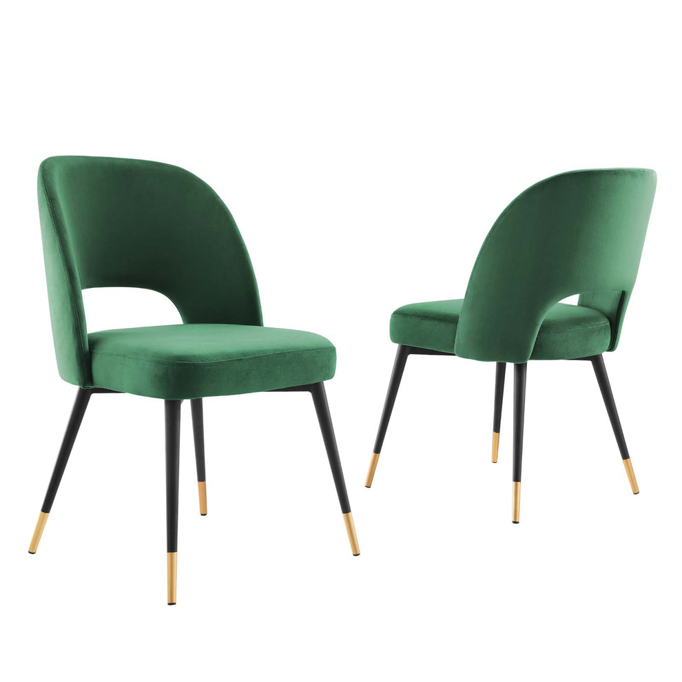 Modway Rouse Performance Velvet Dining Side Chairs - Set of 2 - EEI-4599 | Dining Chairs | Modishstore - 7