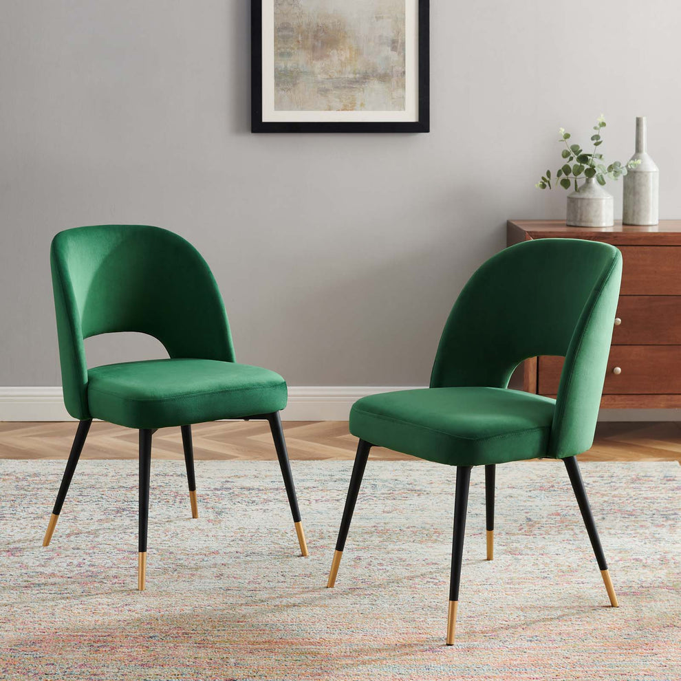 Modway Rouse Performance Velvet Dining Side Chairs - Set of 2 - EEI-4599 | Dining Chairs | Modishstore - 6