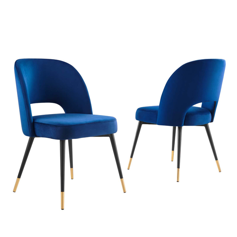 Modway Rouse Performance Velvet Dining Side Chairs - Set of 2 - EEI-4599 | Dining Chairs | Modishstore - 12