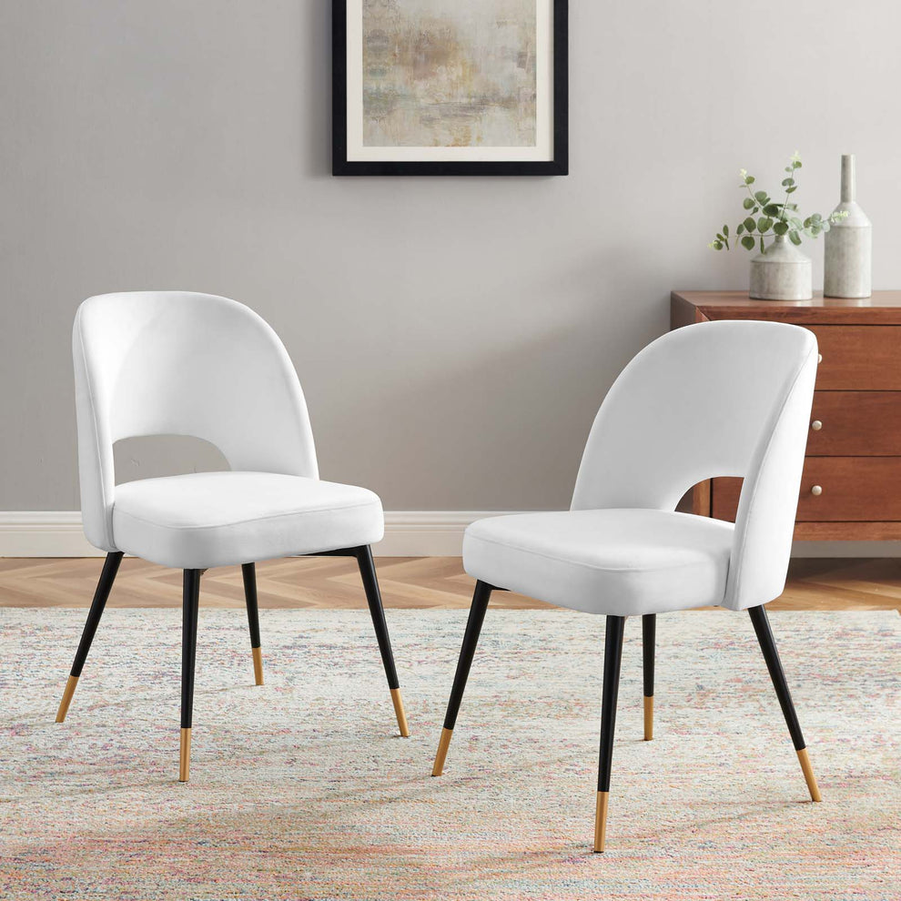 Modway Rouse Performance Velvet Dining Side Chairs - Set of 2 - EEI-4599 | Dining Chairs | Modishstore - 16