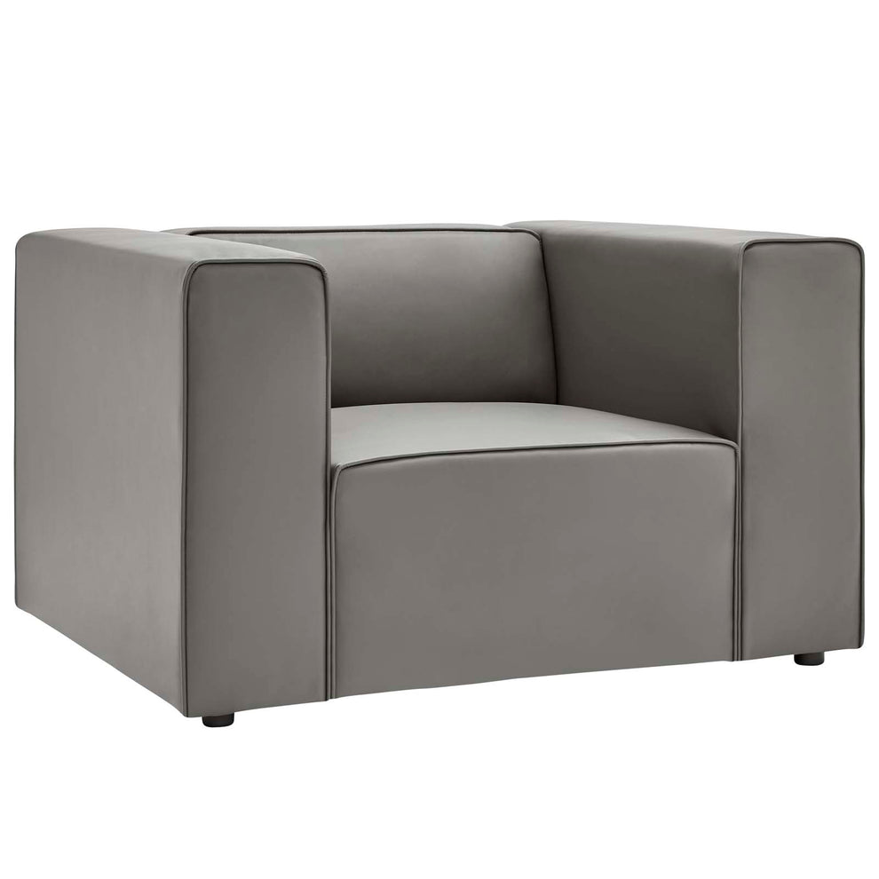 Mingle Vegan Leather Armchair By Modway - EEI-4620 | Armchairs | Modishstore - 2