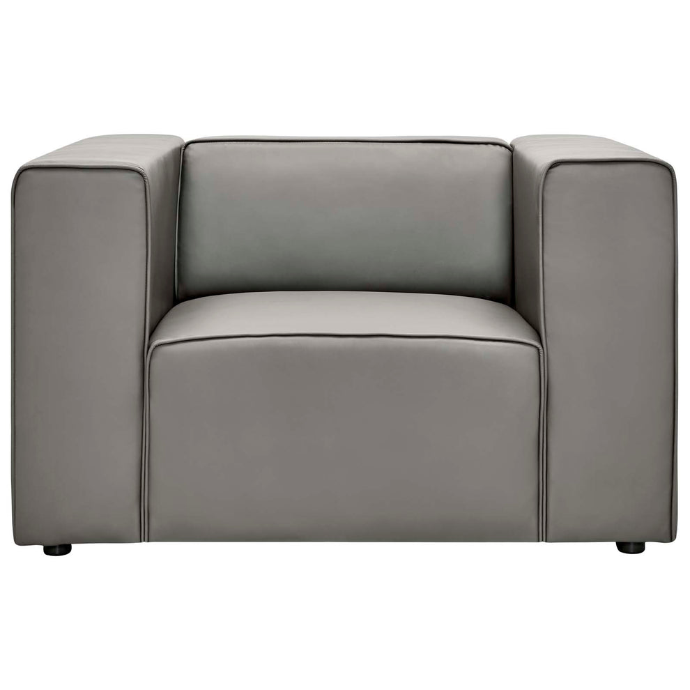 Mingle Vegan Leather Armchair By Modway - EEI-4620 | Armchairs | Modishstore - 5