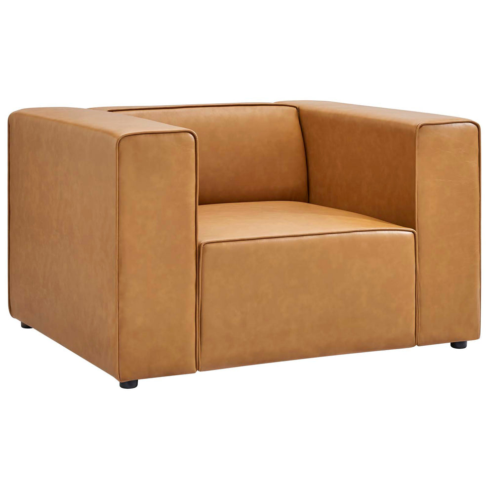 Mingle Vegan Leather Armchair By Modway - EEI-4620 | Armchairs | Modishstore - 7
