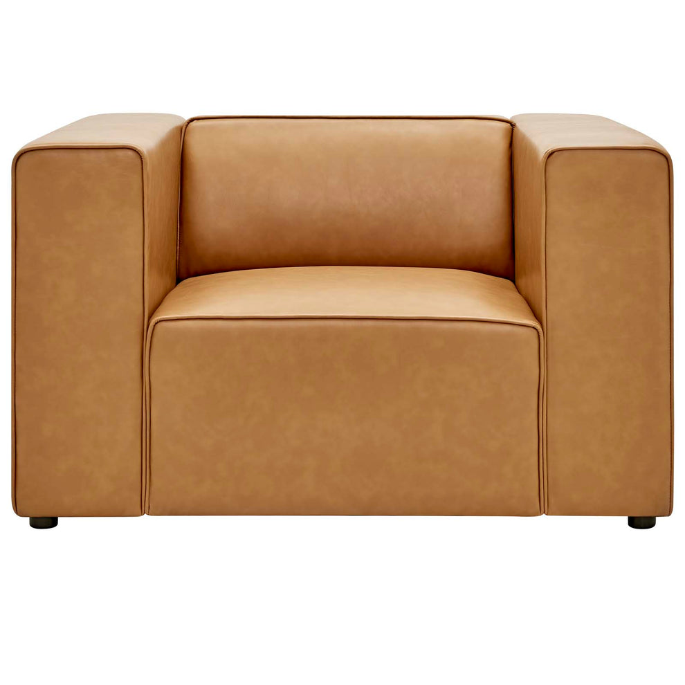 Mingle Vegan Leather Armchair By Modway - EEI-4620 | Armchairs | Modishstore - 10