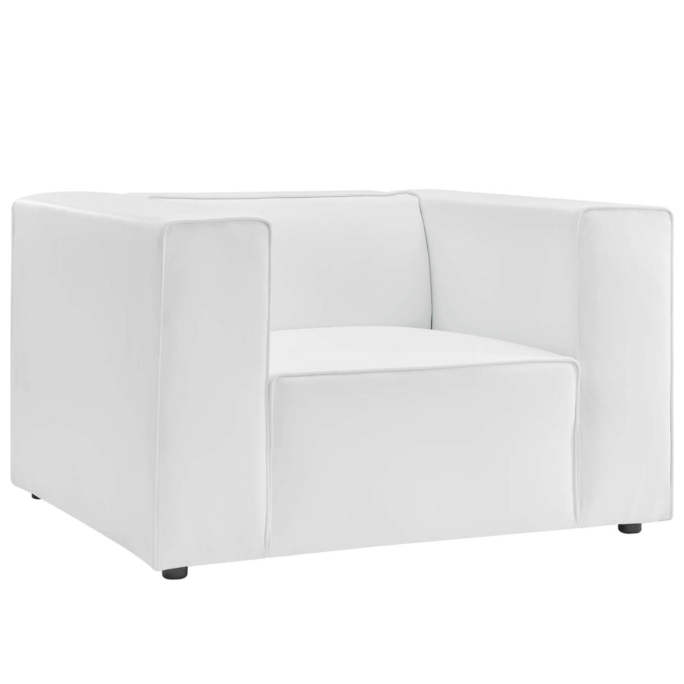 Mingle Vegan Leather Armchair By Modway - EEI-4620 | Armchairs | Modishstore - 12
