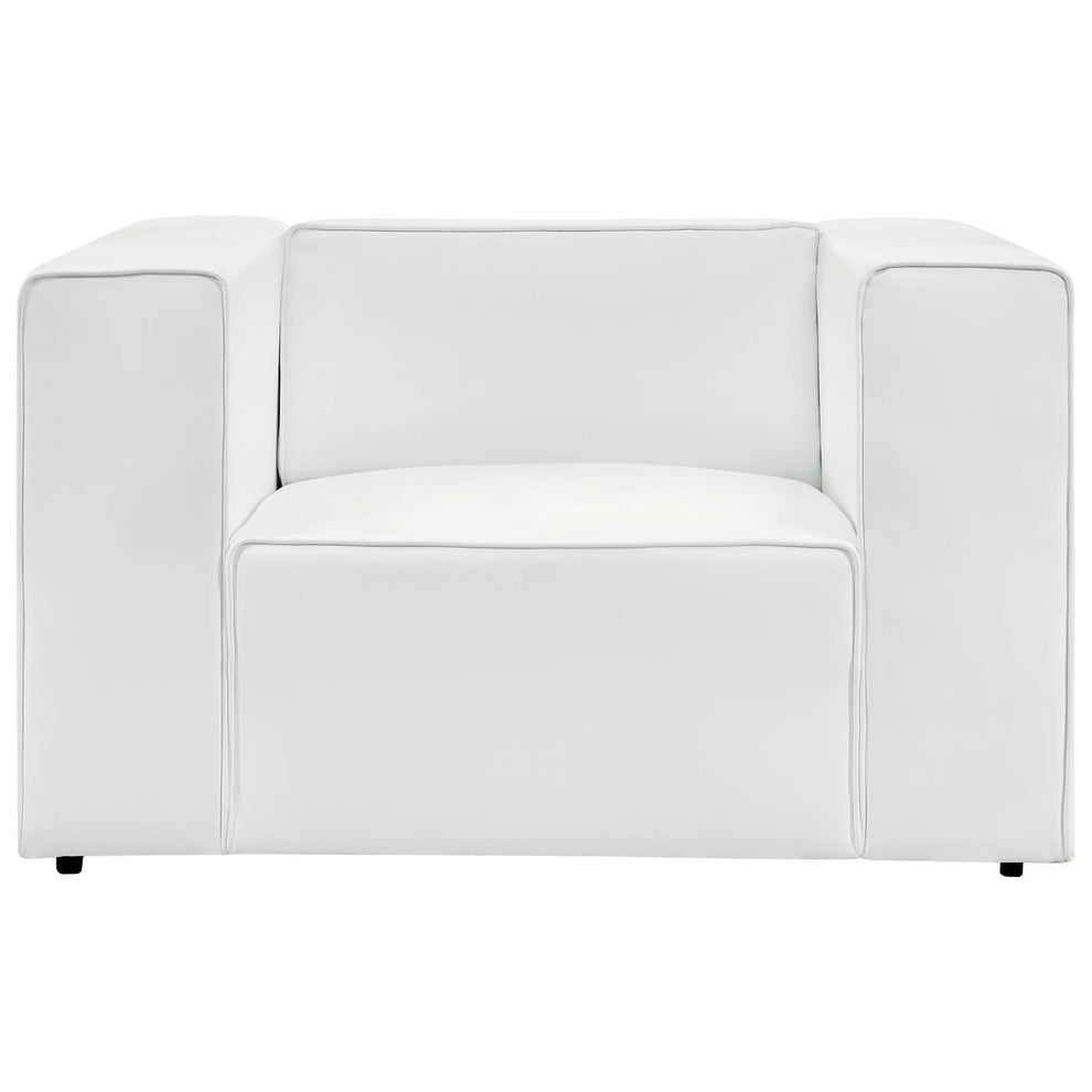 Mingle Vegan Leather Armchair By Modway - EEI-4620 | Armchairs | Modishstore - 15