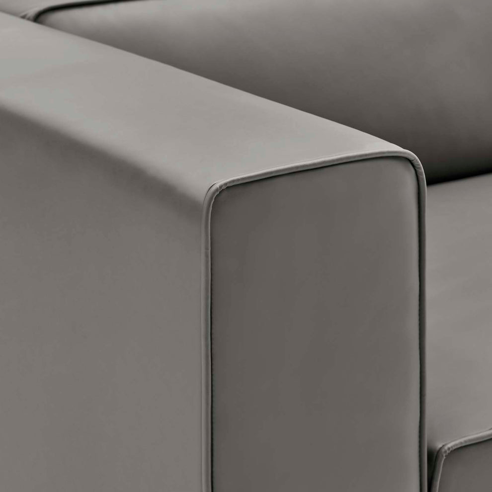 Mingle Vegan Leather Left-Arm Chair By Modway - EEI-4621 | Armchairs | Modishstore - 5