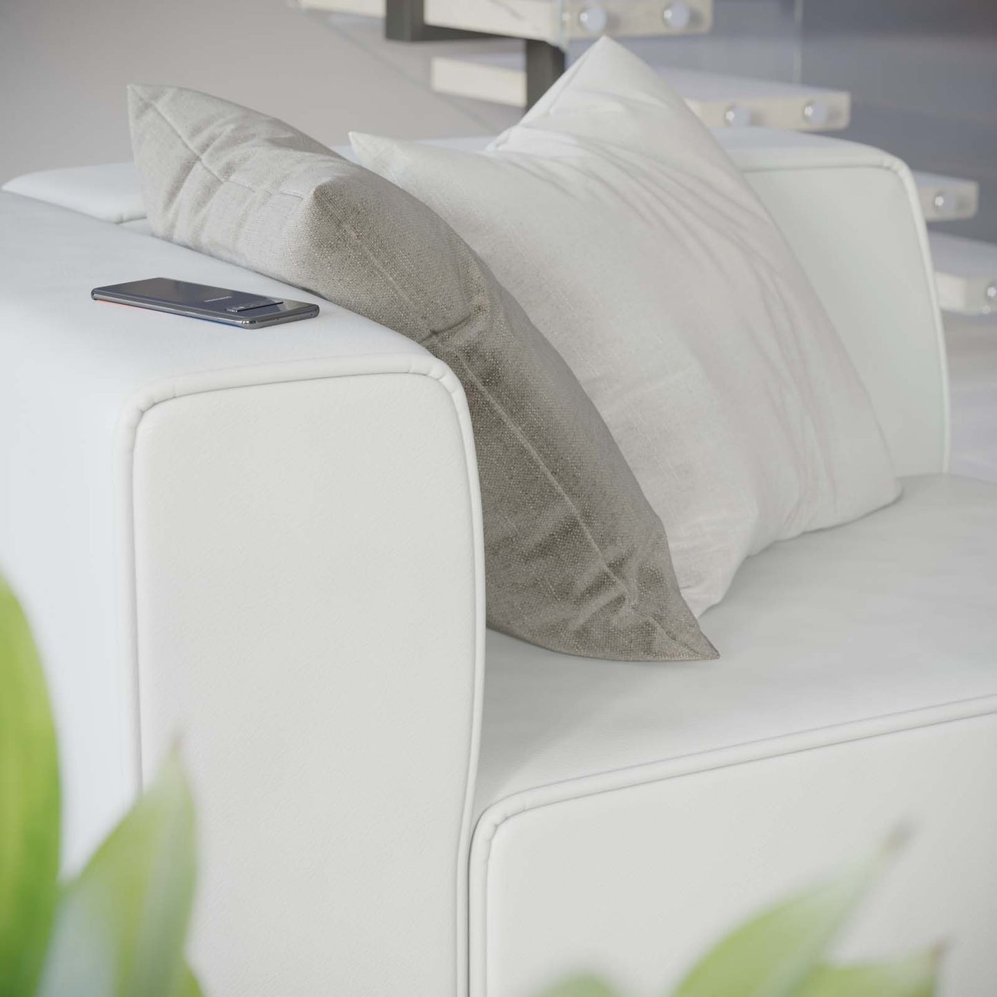 Mingle Vegan Leather Left-Arm Chair By Modway - EEI-4621 | Armchairs | Modishstore - 16