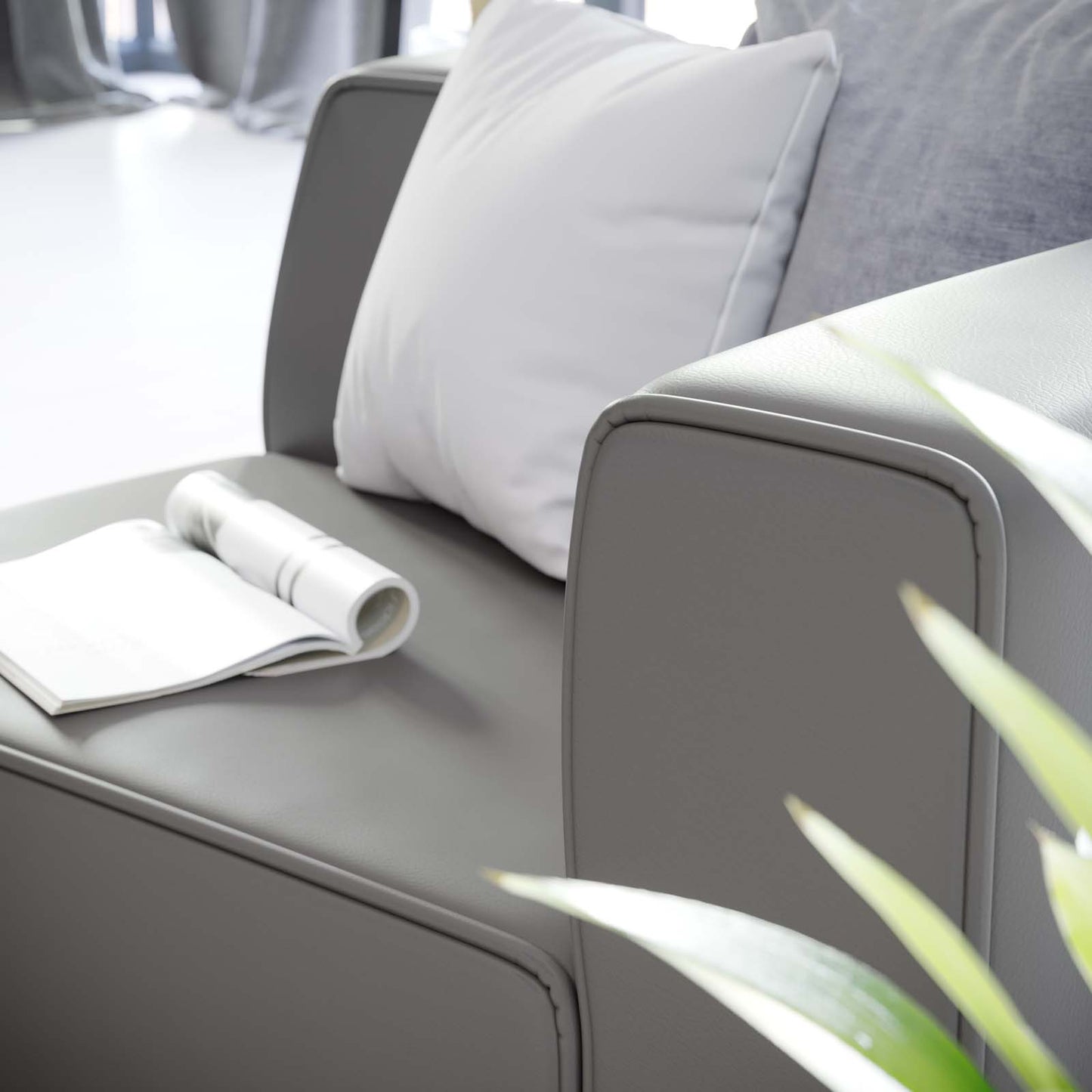 Mingle Vegan Leather Right-Arm Chair By Modway - EEI-4622 | Armchairs | Modishstore - 6