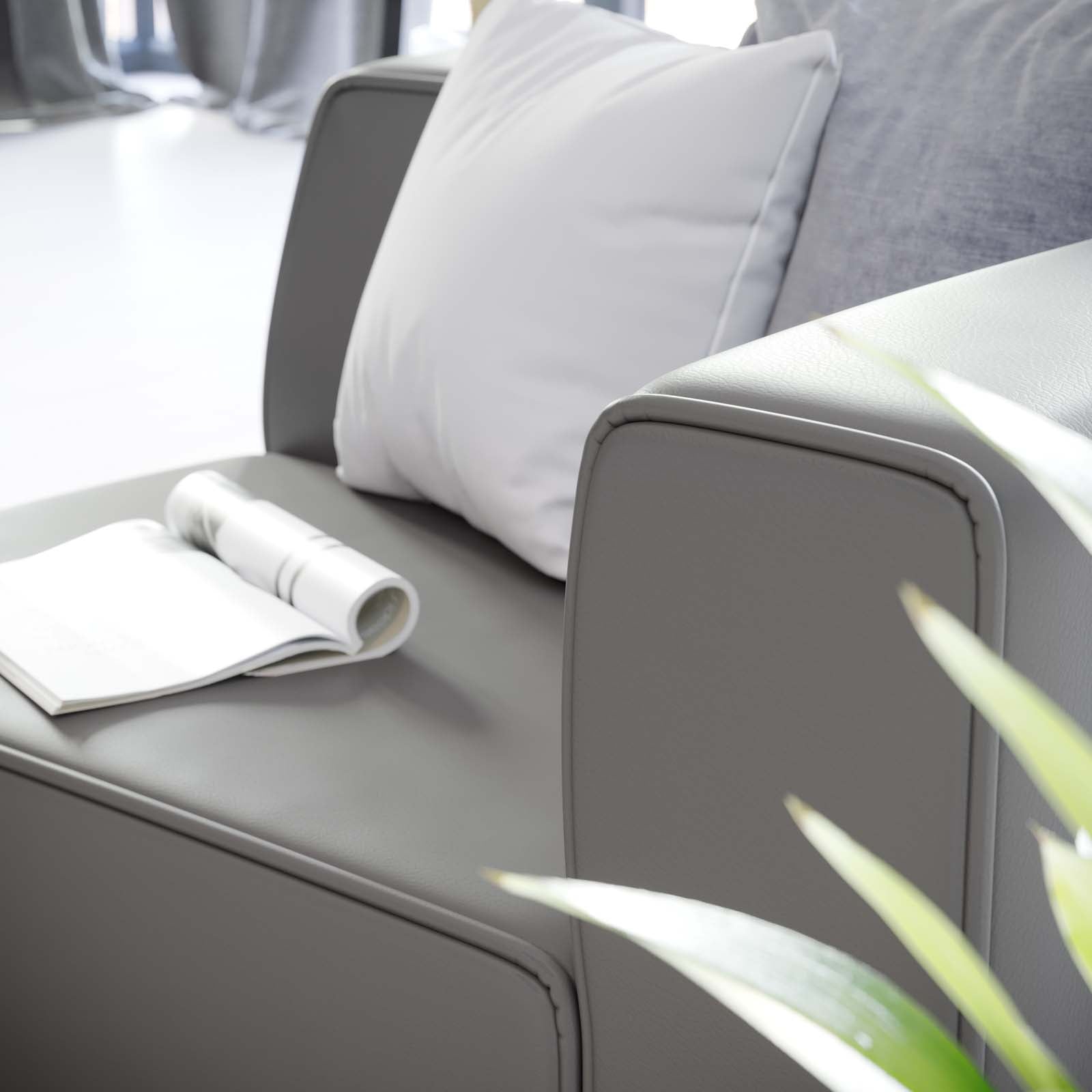 Mingle Vegan Leather Right-Arm Chair By Modway - EEI-4622 | Armchairs | Modishstore - 6