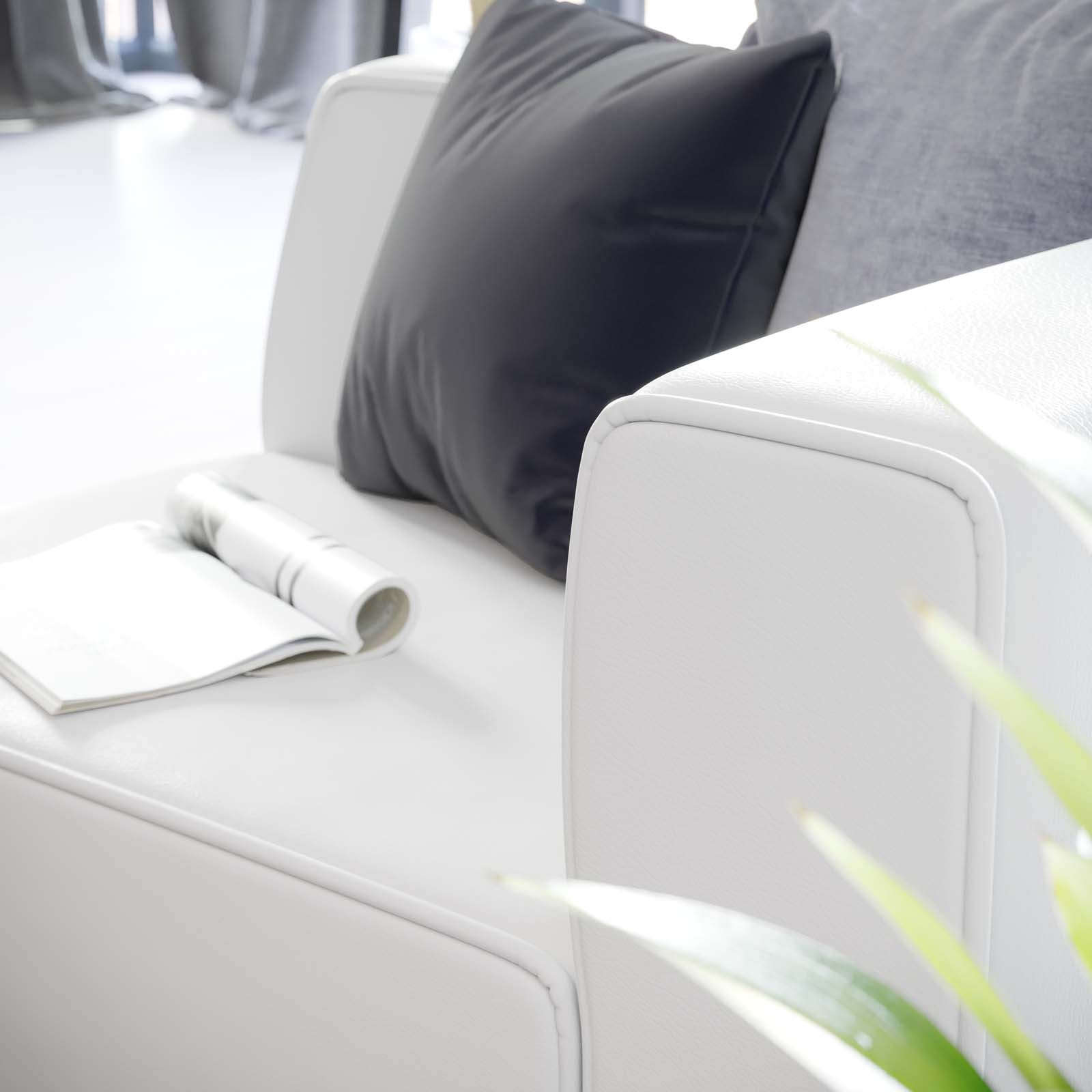 Mingle Vegan Leather Right-Arm Chair By Modway - EEI-4622 | Armchairs | Modishstore - 16