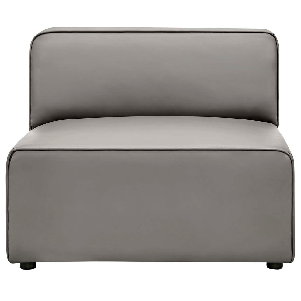 Mingle Vegan Leather Armless Chair By Modway - EEI-4623 | Lounge Chairs | Modishstore - 15
