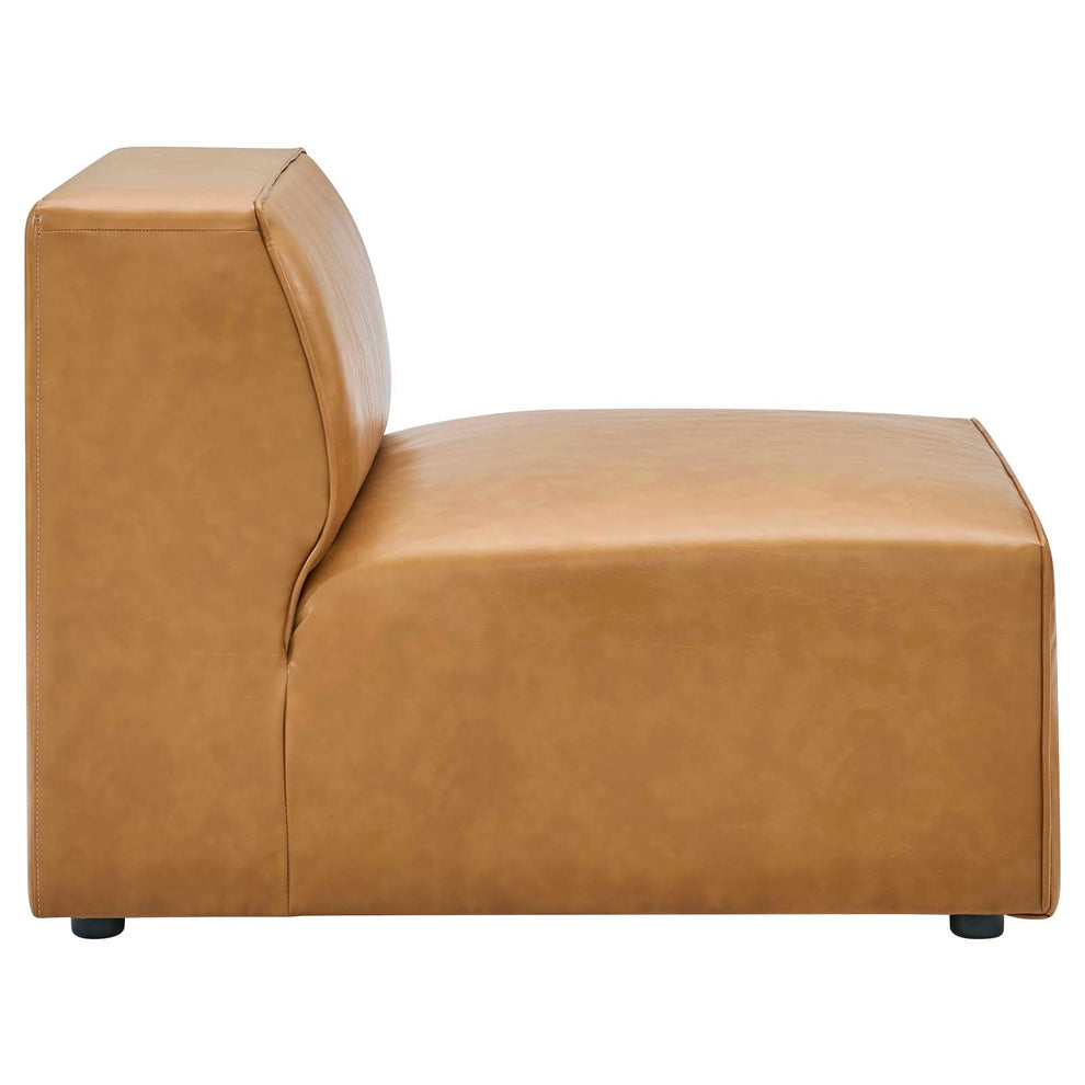 Mingle Vegan Leather Armless Chair By Modway - EEI-4623 | Lounge Chairs | Modishstore - 3