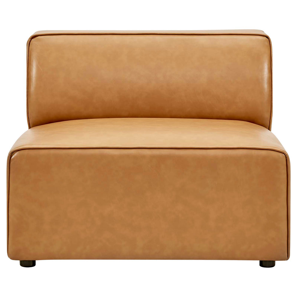 Mingle Vegan Leather Armless Chair By Modway - EEI-4623 | Lounge Chairs | Modishstore - 5