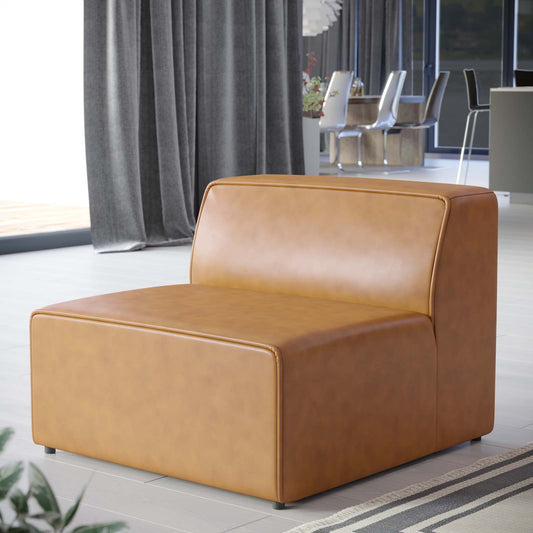Mingle Vegan Leather Armless Chair By Modway | Chairs & Recliners | Modishstore