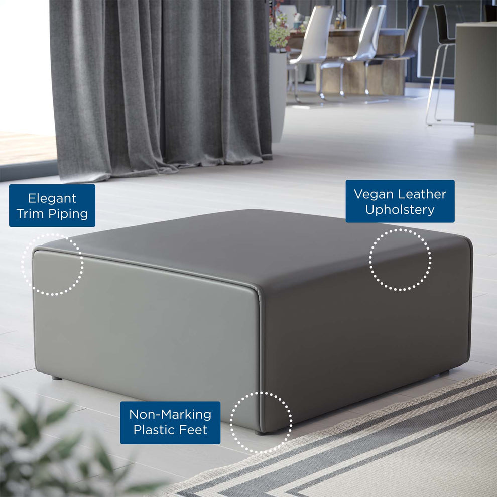 Mingle Vegan Leather Ottoman By Modway - EEI-4624 | Ottomans | Modishstore - 6