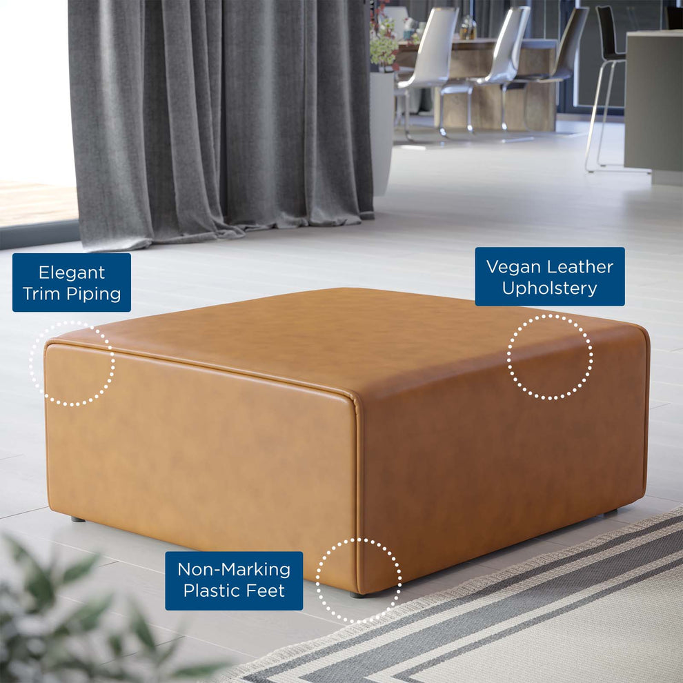 Mingle Vegan Leather Ottoman By Modway - EEI-4624 | Ottomans | Modishstore - 11
