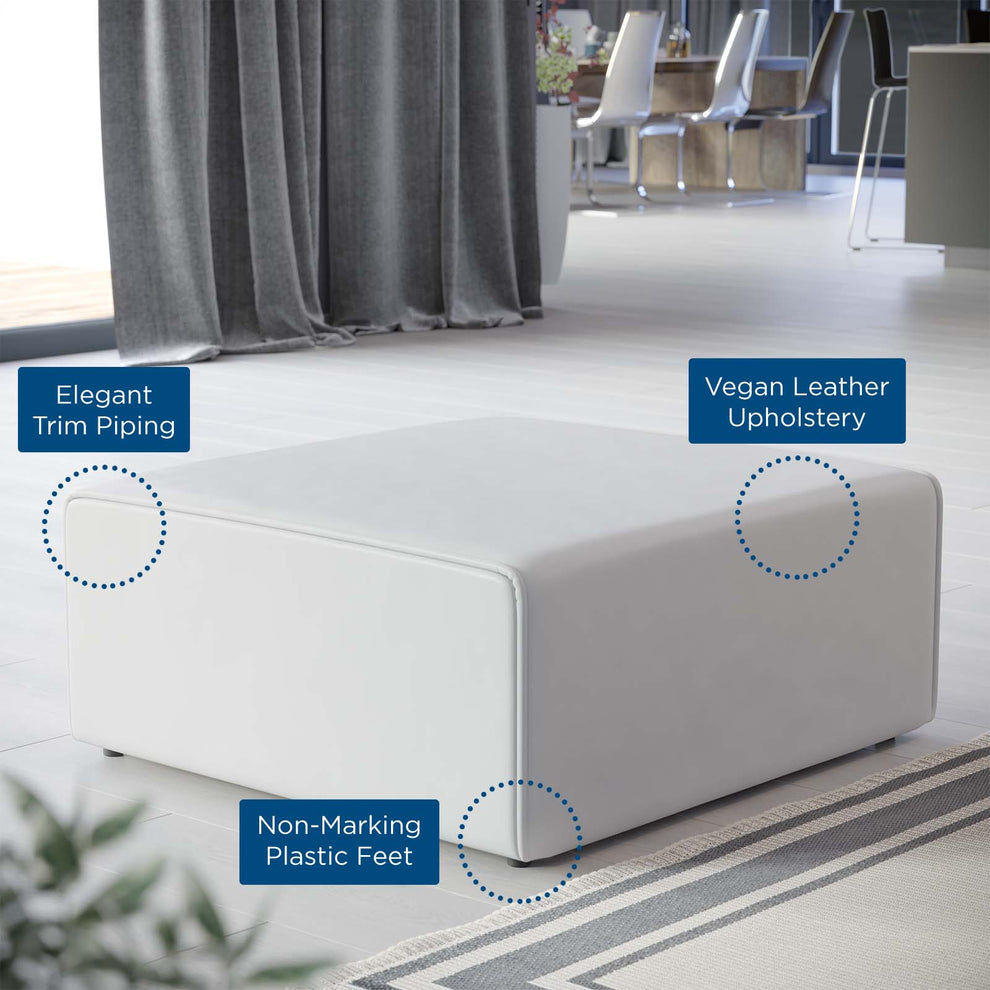 Mingle Vegan Leather Ottoman By Modway - EEI-4624 | Ottomans | Modishstore - 16