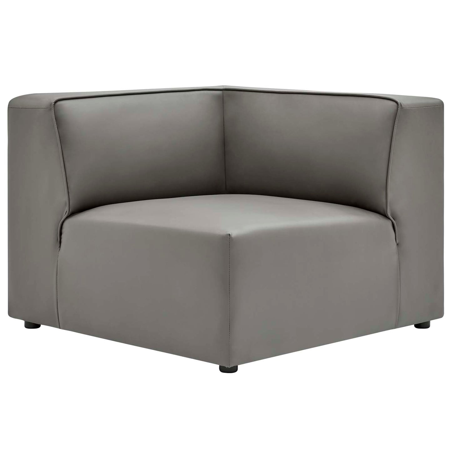Modway Mingle Vegan Leather Corner Chair | Side Chairs | Modishstore