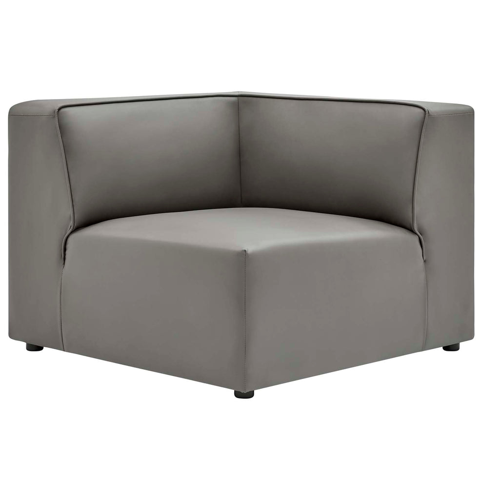 Modway Mingle Vegan Leather Corner Chair - EEI-4625 | Lounge Chairs | Modishstore - 1