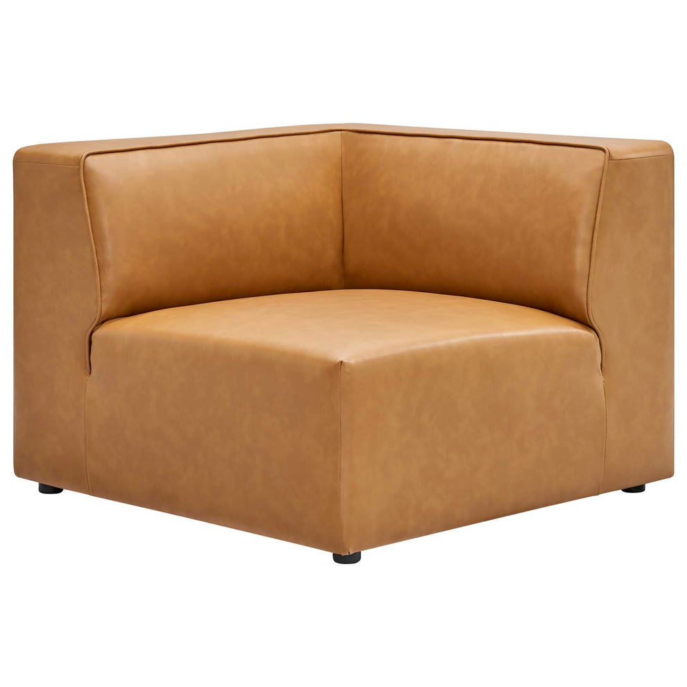 Modway Mingle Vegan Leather Corner Chair - EEI-4625 | Lounge Chairs | Modishstore - 4