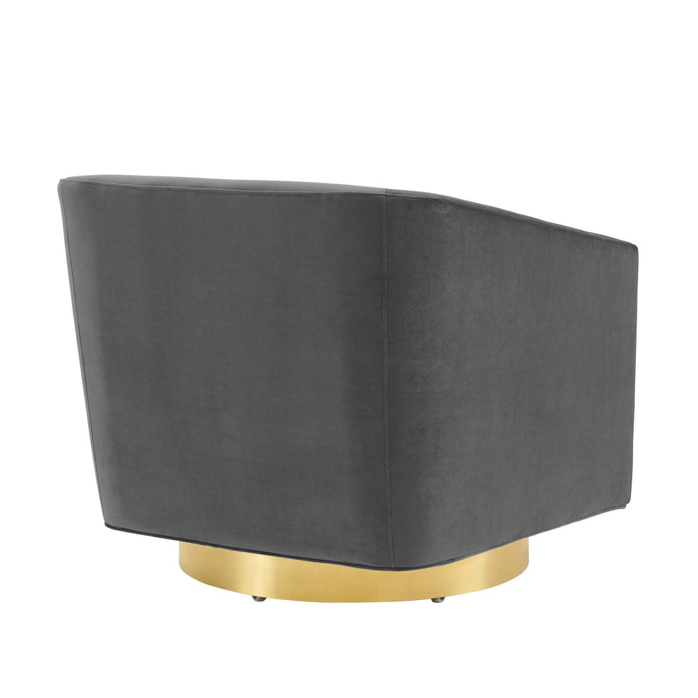 Twist Accent Lounge Performance Velvet Swivel Chair By Modway - EEI-4626 | Lounge Chairs | Modishstore - 5