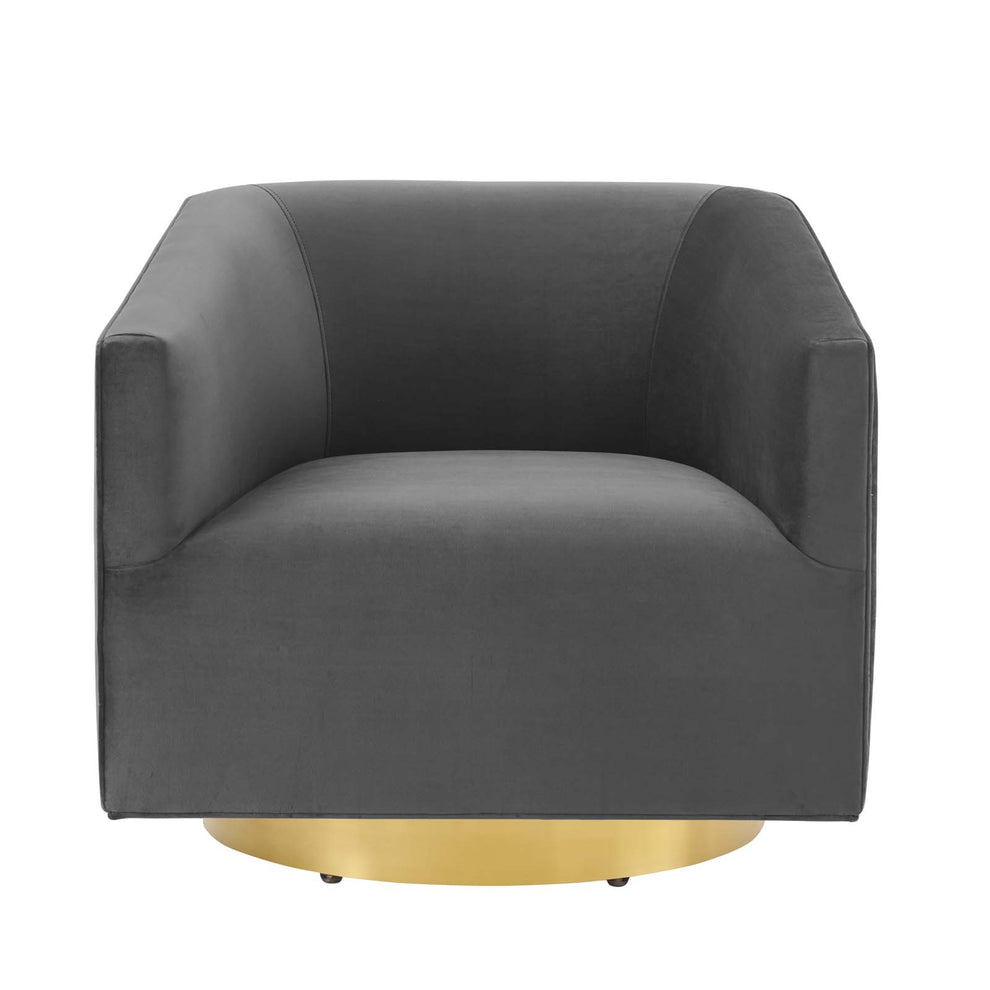Twist Accent Lounge Performance Velvet Swivel Chair By Modway - EEI-4626 | Lounge Chairs | Modishstore - 6