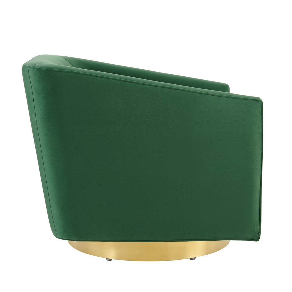 Twist Accent Lounge Performance Velvet Swivel Chair By Modway - EEI-4626 | Lounge Chairs | Modishstore - 9