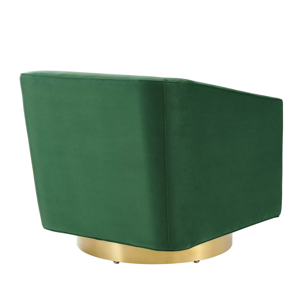 Twist Accent Lounge Performance Velvet Swivel Chair By Modway - EEI-4626 | Lounge Chairs | Modishstore - 10