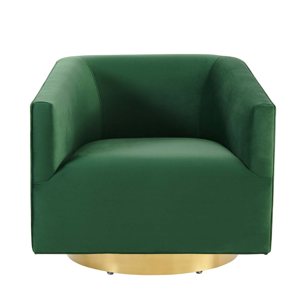Twist Accent Lounge Performance Velvet Swivel Chair By Modway - EEI-4626 | Lounge Chairs | Modishstore - 11