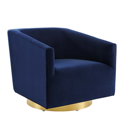 Twist Accent Lounge Performance Velvet Swivel Chair By Modway - EEI-4626 | Lounge Chairs | Modishstore - 12