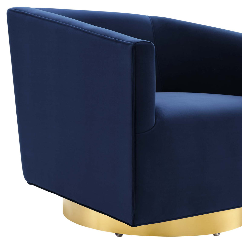 Twist Accent Lounge Performance Velvet Swivel Chair By Modway - EEI-4626 | Lounge Chairs | Modishstore - 13