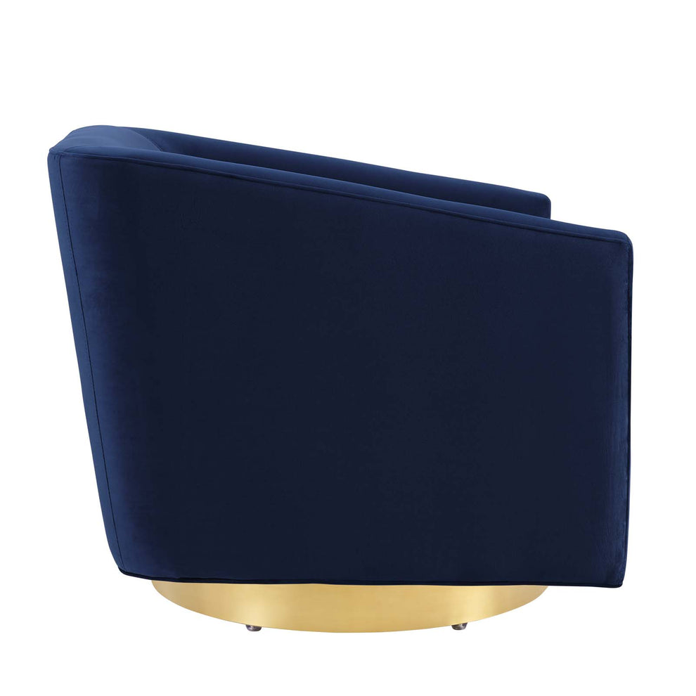 Twist Accent Lounge Performance Velvet Swivel Chair By Modway - EEI-4626 | Lounge Chairs | Modishstore - 14