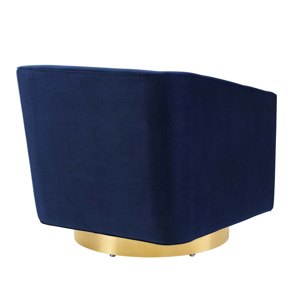 Twist Accent Lounge Performance Velvet Swivel Chair By Modway - EEI-4626 | Lounge Chairs | Modishstore - 15
