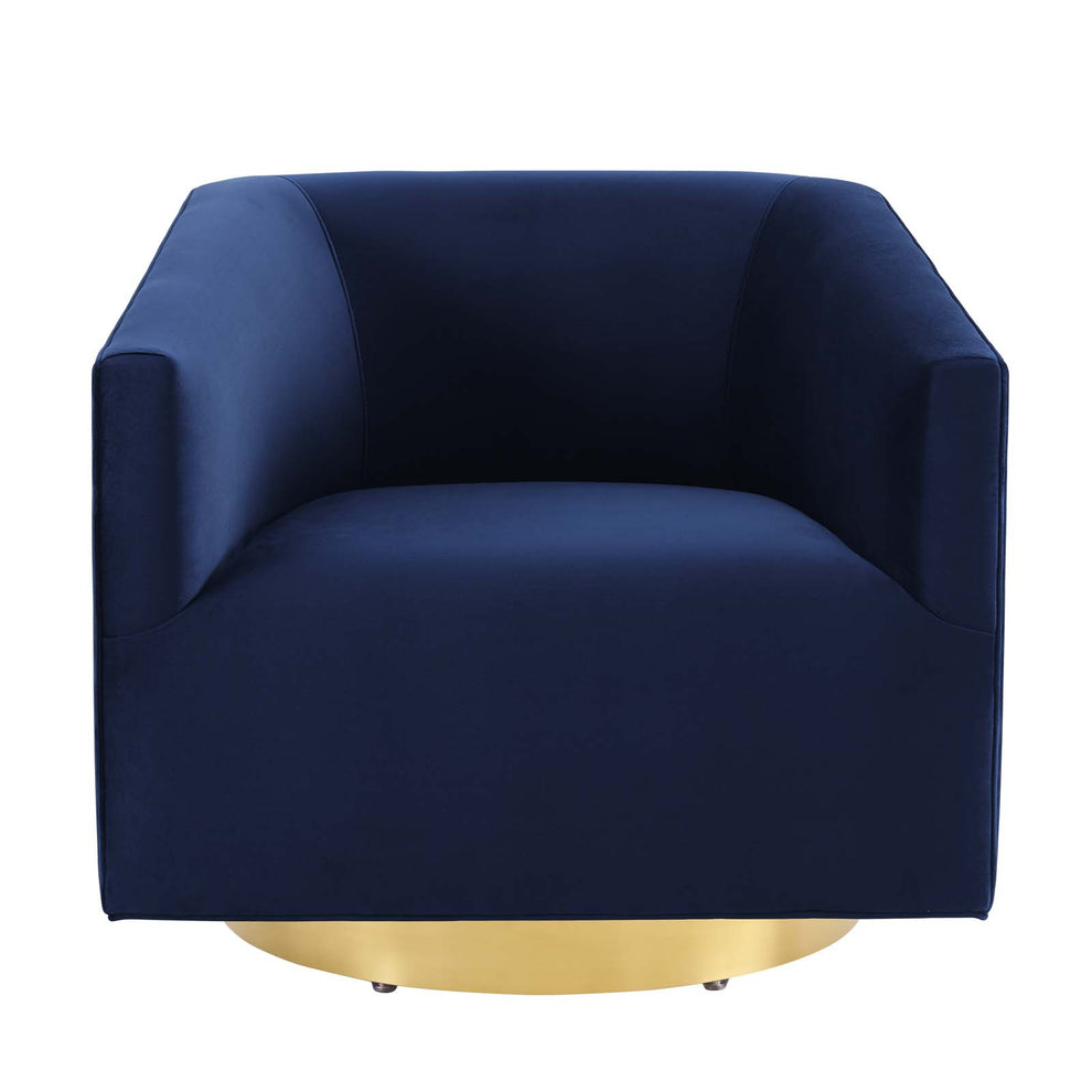 Twist Accent Lounge Performance Velvet Swivel Chair By Modway - EEI-4626 | Lounge Chairs | Modishstore - 16