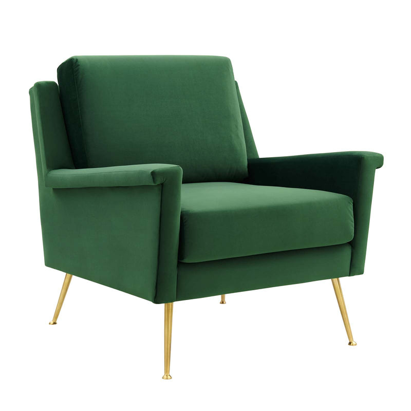 Chesapeake Performance Velvet Armchair By Modway - EEI-4630 | Armchairs | Modishstore - 1