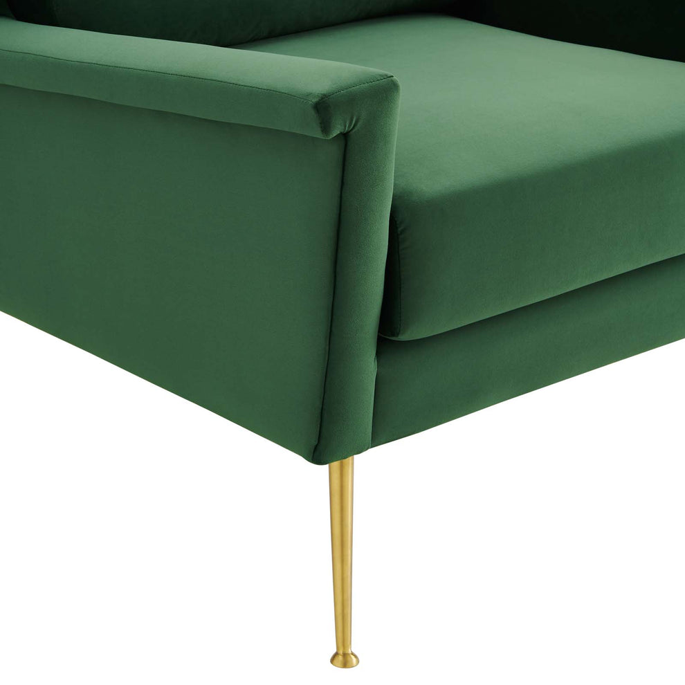 Chesapeake Performance Velvet Armchair By Modway - EEI-4630 | Armchairs | Modishstore - 2