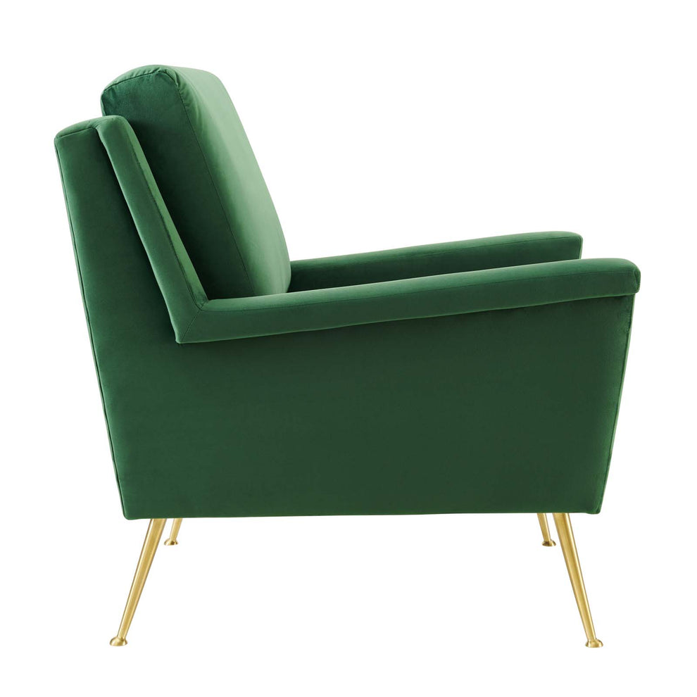 Chesapeake Performance Velvet Armchair By Modway - EEI-4630 | Armchairs | Modishstore - 3
